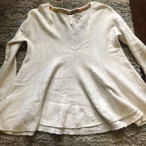 Free people bell sleeve sweater